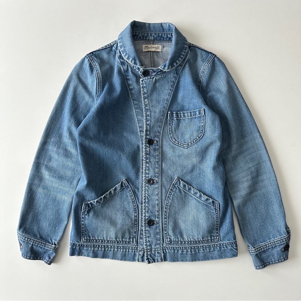 Madewell Denim Chore Coat XS Blue Jean Barn Jacket Vintage Inspired